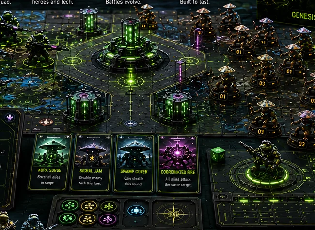 Aura Nova smart base powering the SPACEFROGS battlefield