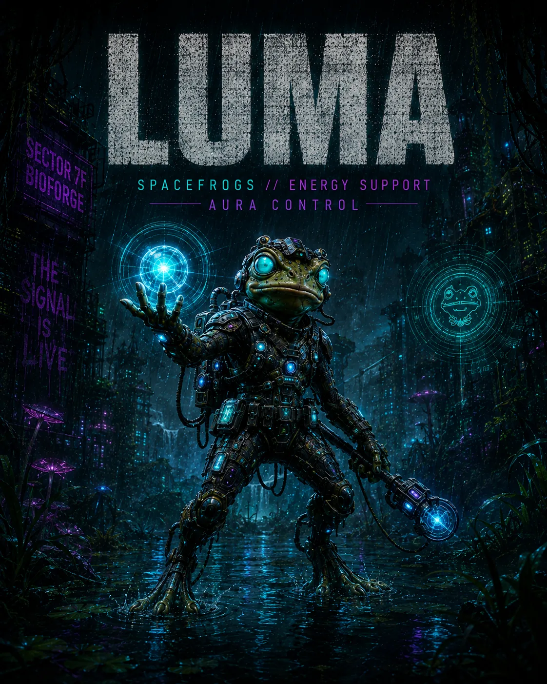 LUMA, SPACEFROGS energy-support Aura Control key art